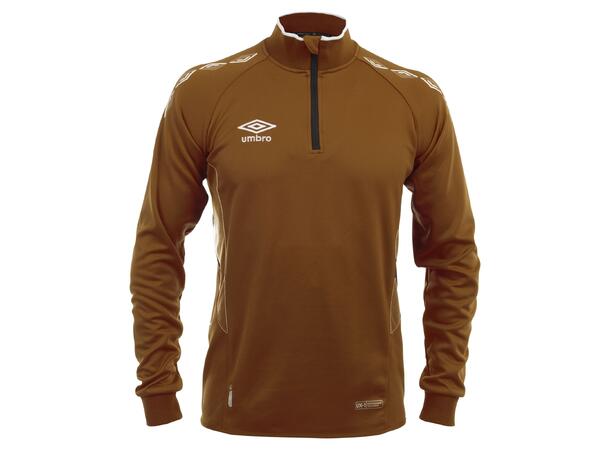 UMBRO UX-1 Half Zip Brun/Hvit 3XL Treningsgenser med glidelås 